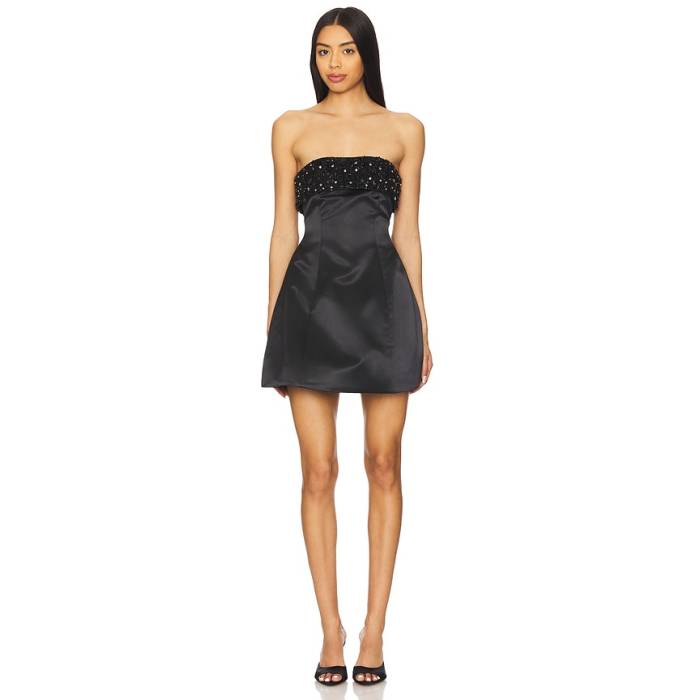 Lovers And Friends 【 Audrey Embellished Mini Dress Women Black 】 ドレス レディース 黒色 ブラック|スニケス