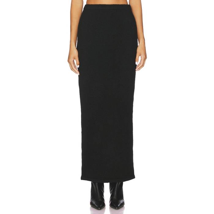 All The Ways 【 Elsie Knit Maxi Skirt Women Black 】 ニット レディース 黒色 ブラック｜スニケス