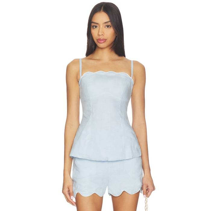 Ancora 【 Yavira Top Women Blue 】 レディース 青碧 青碧