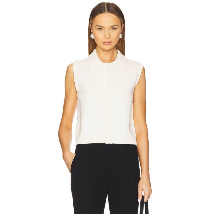 行動論理 Theory 【 Zip Up Vest Women Natural 】 より良い レディース 自然的