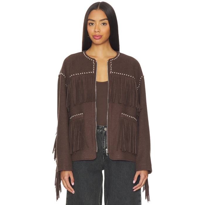 ブランクニューヨークシティー Blanknyc 【 Fringe Jacket Women Brown 】 Jacket ジャケット レディース 茶色 ブラウン｜スニケス