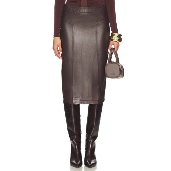 Herve Leger 【 The Estella Skirt Women Walnut 】 レディース