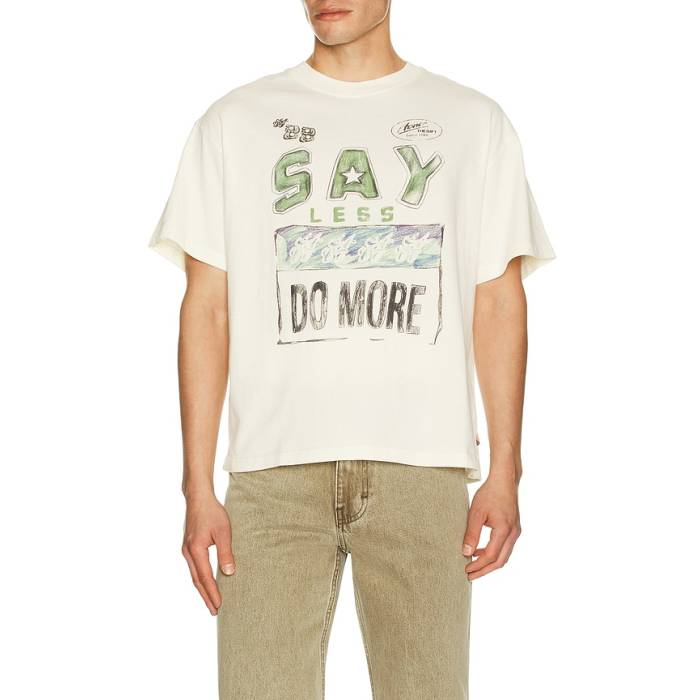 Honor The Gift 【 Say Less Do More Tee Men White 】 Tシャツ メンズ 白色 ホワイト｜スニケス