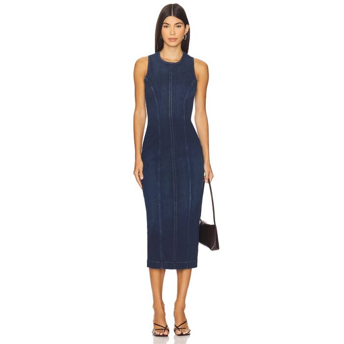 ディーエルナインティーンシックスティワン Dl1961 【 Esme Midi Dress Women Sea Front 】 御召しもの レディース