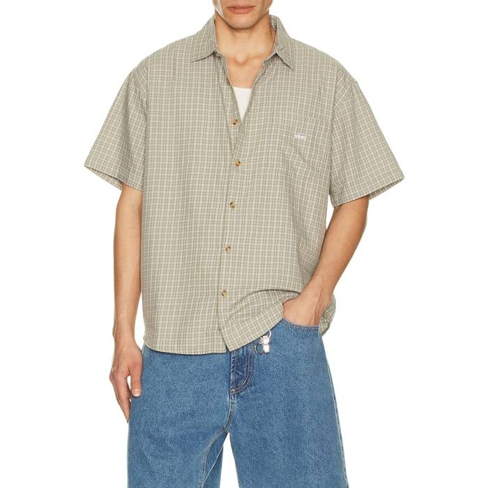オベイ Obey 【 Bigwig Ian Woven Shirt Men Dried Sage Multi 】 Woven ウーブン メンズ