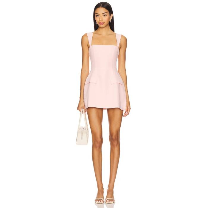アマンダアプリチャード Amanda Uprichard 【 X Revolve Bethany Romper Women Dusty Rose 】 ロンパース レディース Rose さくら色