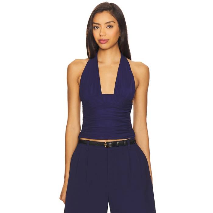 Seroya 【 Bimini Mesh Halter Top Women Navy 】 レディース 紺色 米国海軍
