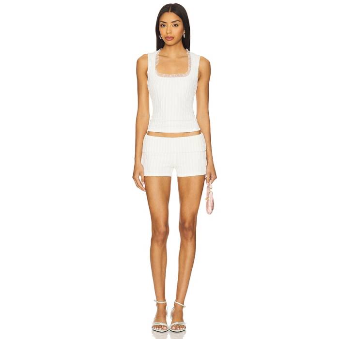 More To Come 【 Pamila Short Set Women White 】 レディース 白いこと 白いこと
