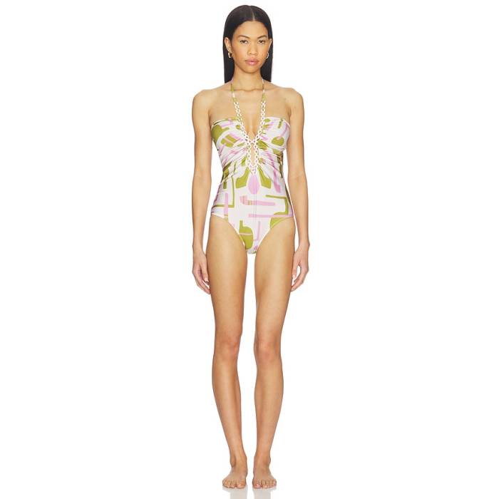 Adriana Degreas 【 Balearic Chain Halter One Piece Women Unique 】 レディース
