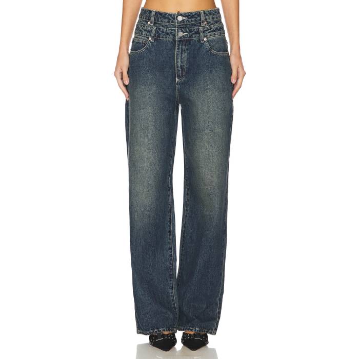 Abrand 【 Carrie Straight Leg Jeans Women Iveta 】 ジーンズ レディースファッション ボトムス パンツ レディース