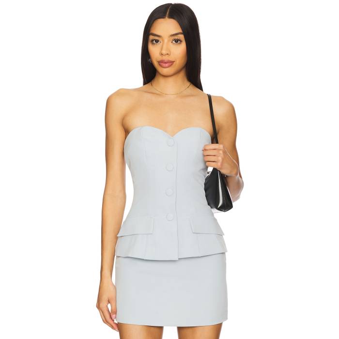 All The Ways 【 Anslie Strapless Top Women Light Grey 】 レディース 灰色 グレー｜スニケス 14,210円