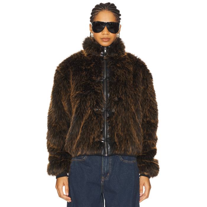 ジェイディッドロンドン Jaded London 【 Mendoza Faux Fur Jacket Women Brown 】 Jacket ジャケット レディースファッション コート ジャケット レディース 茶色 ブラウン 26,195円