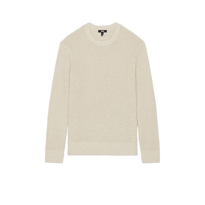 ペイジ Paige 【 Mylo Crew Neck Sweater Men Heathered Natural 】 クルー トレーナー メンズファッション トップス ニット セーター メンズ ナチュラル