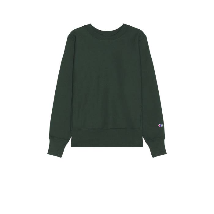チャンピオン Champion 【 Usa Reverse Weave Crew Sweatshirt Men Dark Green 】 リベンジ クルー スウェット トレーナー メンズファッション トップス スウェット トレーナー メンズ green 緑・グリーン