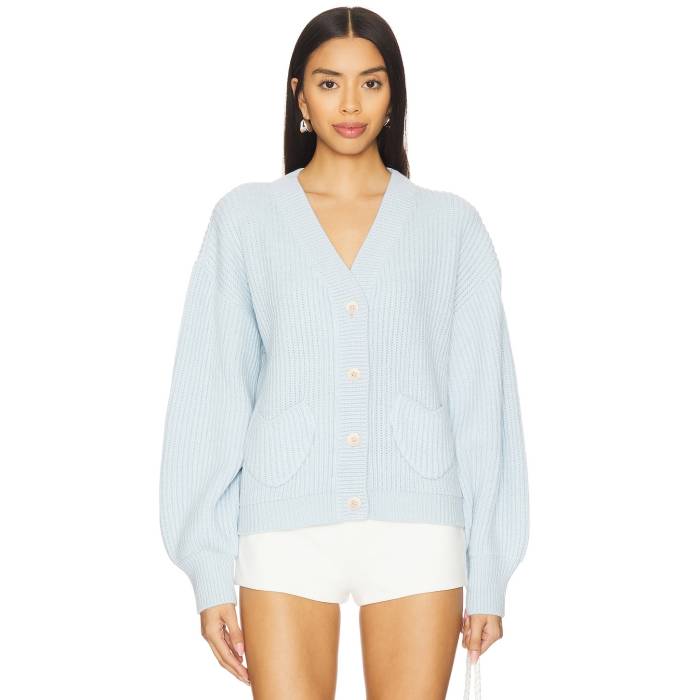 Lovers And Friends 【 Joelle Cardigan Women Sky Blue 】 ジレー レディース 天の原 青味 青み