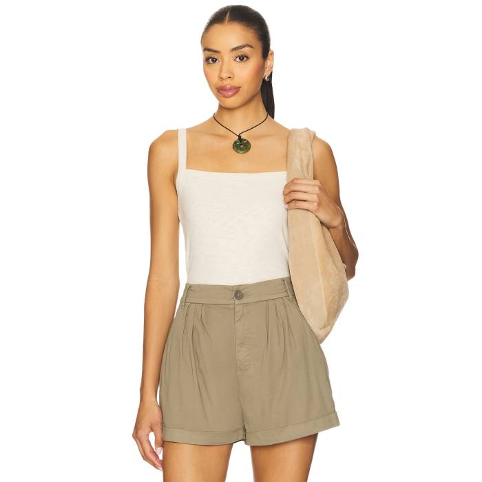 ラグアンドボーン Rag & Bone 【 Slub Square Neck Tank Top Women Oatmeal 】 タンクトップ レディース｜スニケス