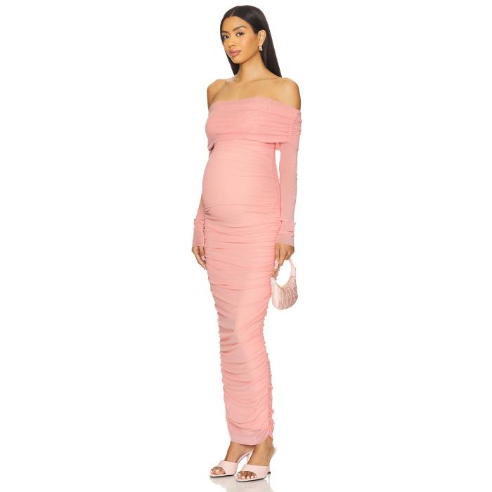 Bumpsuit 【 Off The Shoulder Mesh Dress Women Dusty Pink 】 ドレス レディース pink ピンク｜スニケス