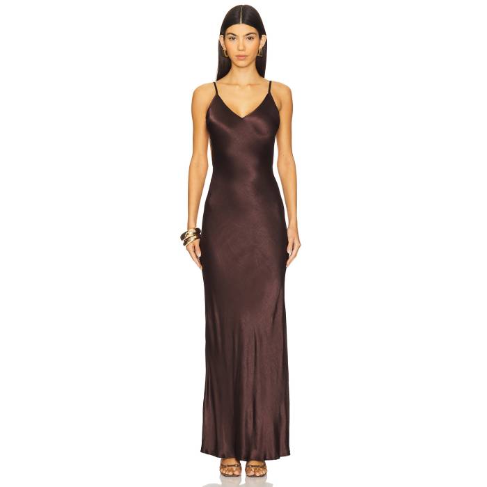 Bec + Bridge 【 Sol Tie Maxi Dress Women Dark Chocolate 】 タイ お召しもの レディース レディースファッション-ドレス