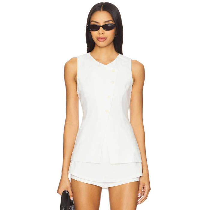 Astr The Label 【 Sonja Vest Women White 】 より良い レディース 白いこと 白いこと