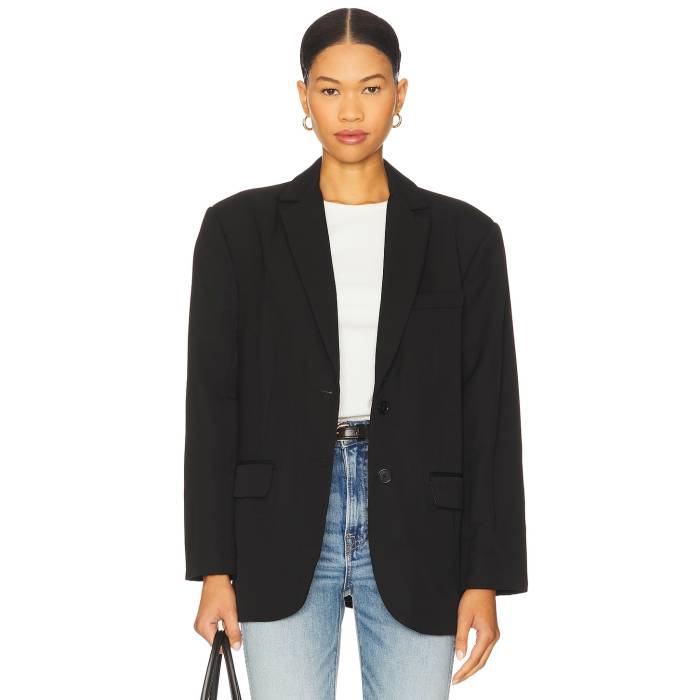 Anine Bing 【 Quinn Blazer Women Black 】 ブレイザー レディース 黒いこと 黒いこと