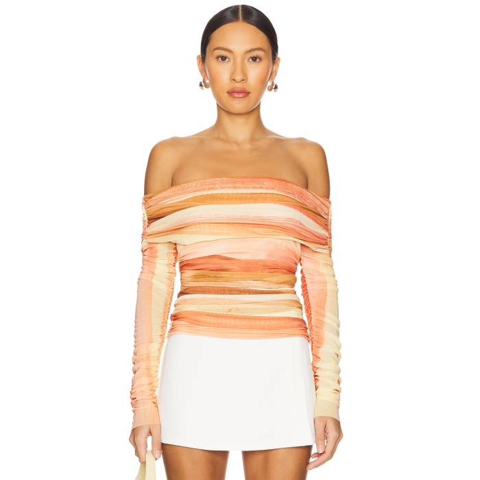 Significant Other 【 Mattie Long Sleeve Top Women Sherbet Stripe 】 Sleeve 捩り レディース Stripe 縞模様