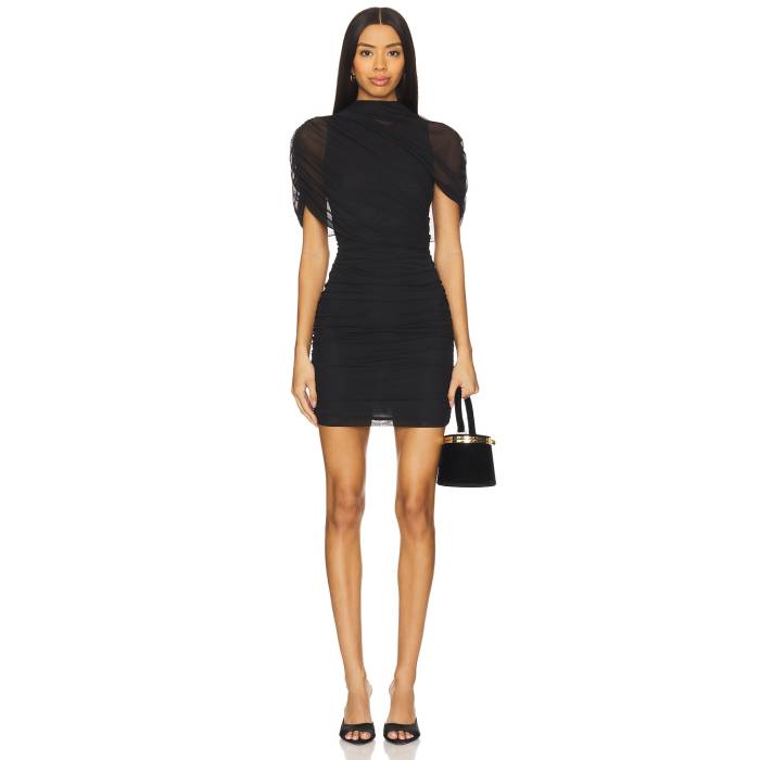 アマンダアプリチャード Amanda Uprichard 【 Evianna Dress Women Black 】 ドレス レディースファッション ドレス レディース 黒色 ブラック