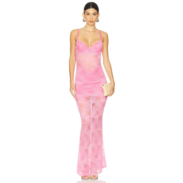 Ow Collection 【 X Revolve Flora Maxi Dress Women Pink 】 ドレス レディース pink ピンク|スニケス