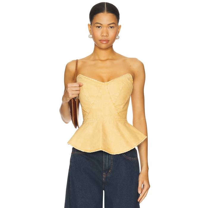 Afrm 【 The Princess Peplum Top Women Beige Khaki 】 プリンセス レディース ベージュ カーキ|スニケス