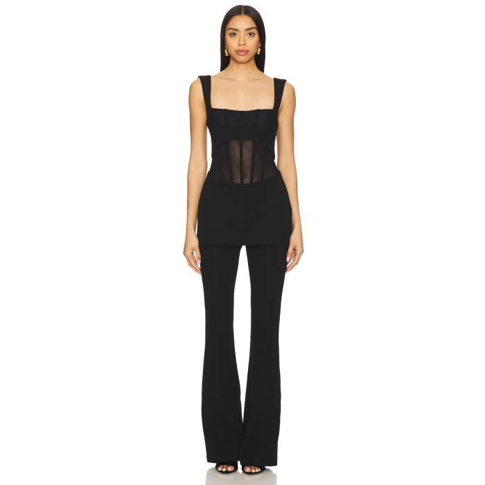 Misha 【 Ines Jumpsuit Women Black 】 ジャンプスーツ レディース 黒色 ブラック|スニケス