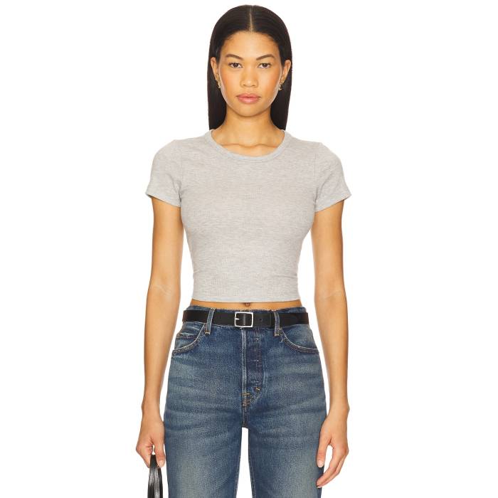 Grlfrnd 【 Baby Tee Women Heather Grey 】 Tシャツ レディース heather ヘザー 灰色 グレー｜スニケス