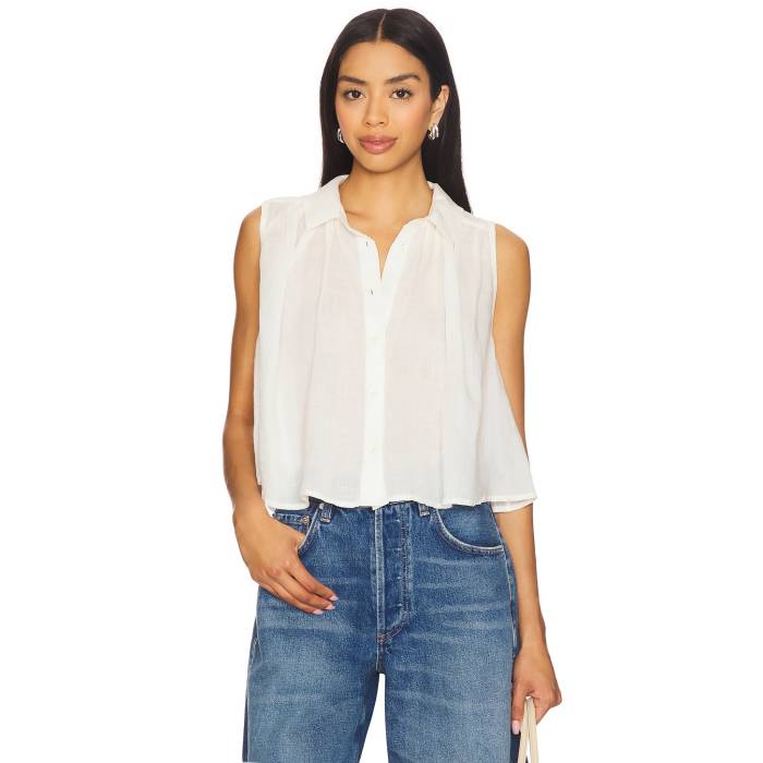 シチズンズオブヒューマニティ Citizens Of Humanity 【 Ambrose Sleeveless Top Women Vanilla 】 Sleeveless ノン捩り レディース