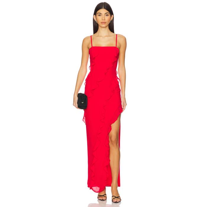 More To Come 【 Cierra Maxi Dress Women Red 】 ドレス レディース Red 赤・レッド｜スニケス