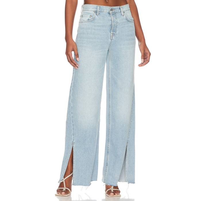 Grlfrnd 【 Markie Extra Wide Low Rise Jeans With Slit Women Dolores Park 】 ライズ ジーンズ レディースファッション ボトムス パンツ レディース パーク