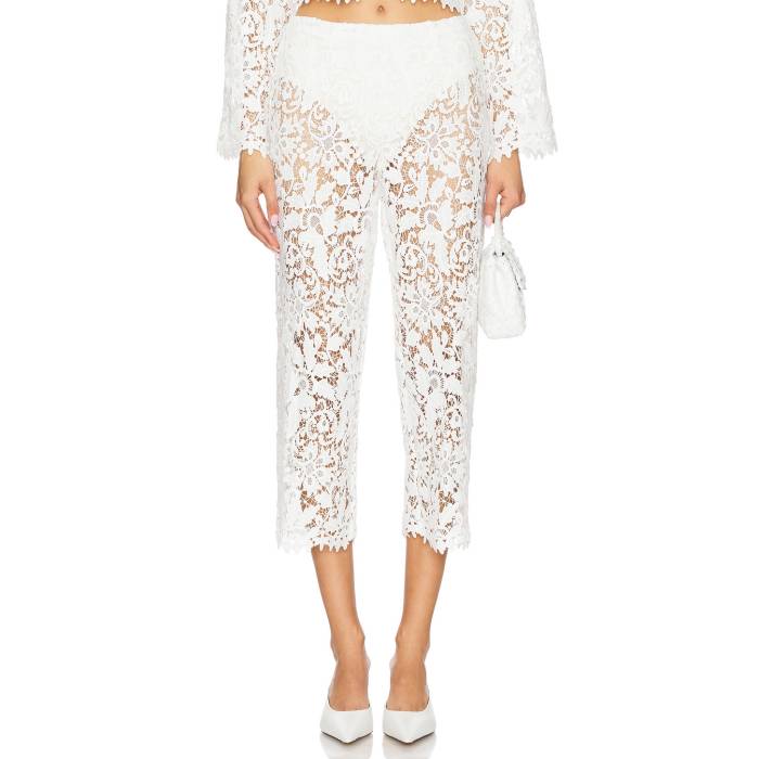 La Porte 【 Gabrielle Capri Women White Lace 】 レディース 白色 ホワイト|スニケス