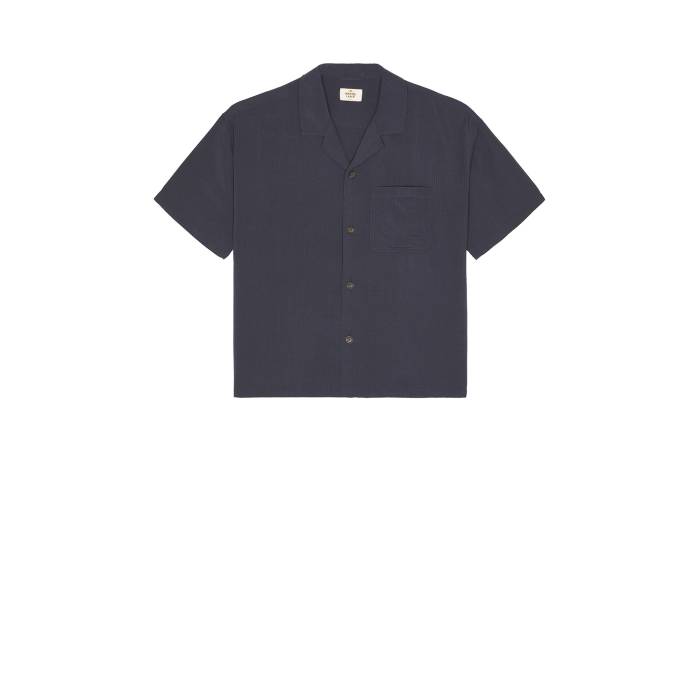 Marine Layer 【 Oversized Resort Shirt Men India Ink 】 メンズファッション トップス カジュアルシャツ メンズ