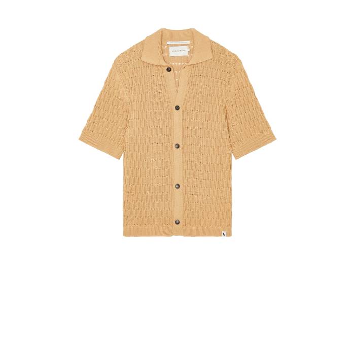 Peregrine 【 Cove Knitted Shirt Men Sand 】 メンズ 砂色・沙子