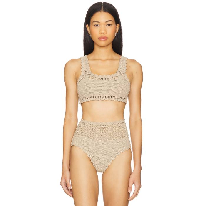 ビーチライオット Beach Riot 【 Andy Bikini Top Women Tan 】 レディースファッション 水着 レディース
