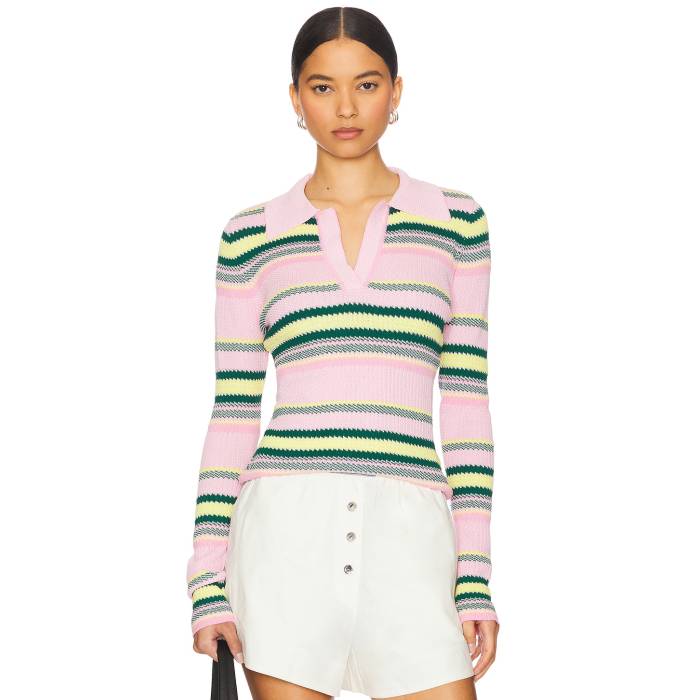 Monse 【 Striped Top Women Pink Stripe 】 レディース pink さくら色 Stripe 縞模様