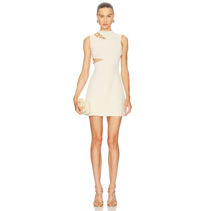 Cult Gaia 【 Dimetria Knit Dress Women Beach 】 編み物 御召しもの レディース