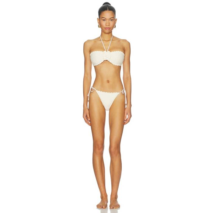 ジマーマン Zimmermann 【 Awaken Crochet Flower Bikini Set Women Cream 】 レディース 皮膚軟化剤