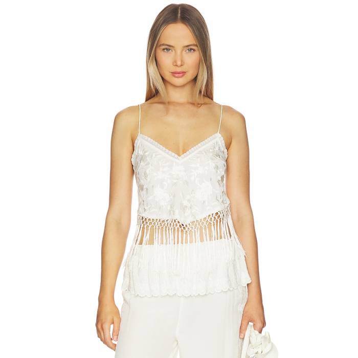 Loveshackfancy 【 Annemarie Top Women Ivory 】 レディース 象牙色