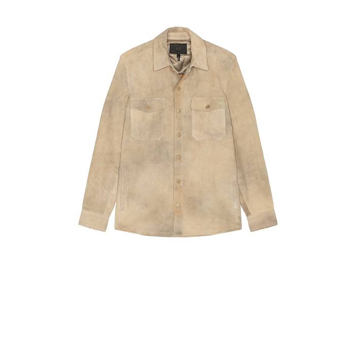 ペイジ Paige 【 Peyman Suede Jacket Men Light Grey 】 スエード・スウェード Jacket ジャケット メンズ 灰色 グレー