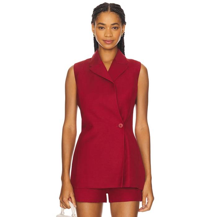 フェイスフルザブランド Faithfull The Brand 【 Florine Blazer Women Deep Red 】 ブレイザー レディース ディープ Red 赤・赤いこと