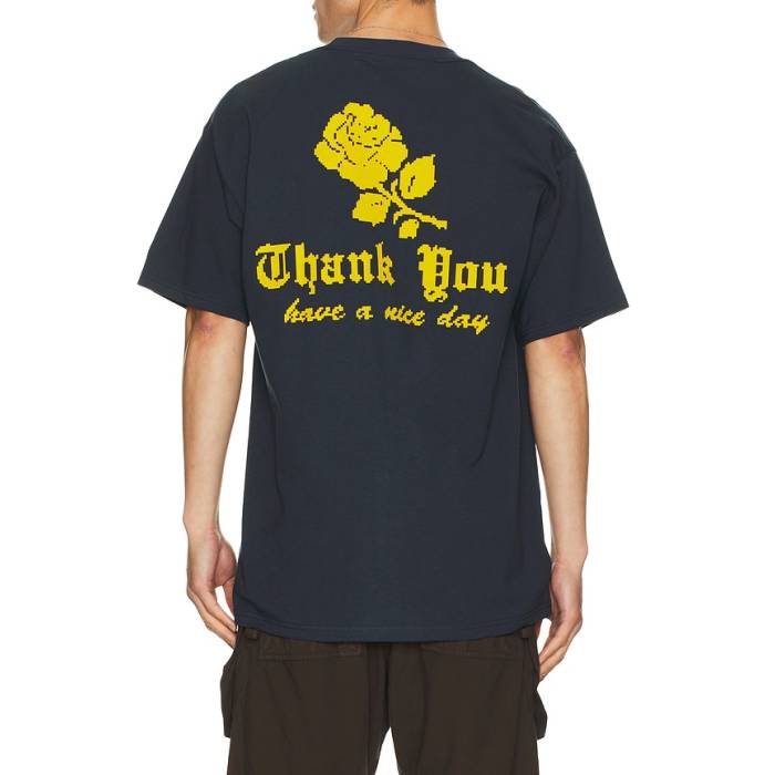 Market 【 Thank You Needlepoint Tee Men Naval Academy 】 ティーシャツ メンズ 翰林院 メンズファッション-Tシャツ・カットソー-トップス