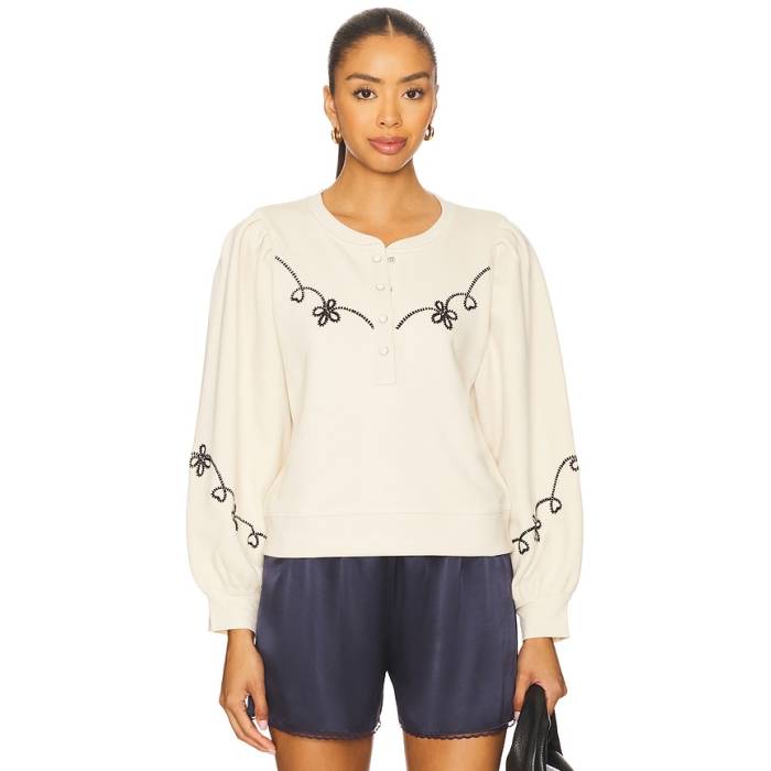 レイルズ Rails 【 Hanne Sweatshirt Women Ecru 】 流汗 調教師 レディース