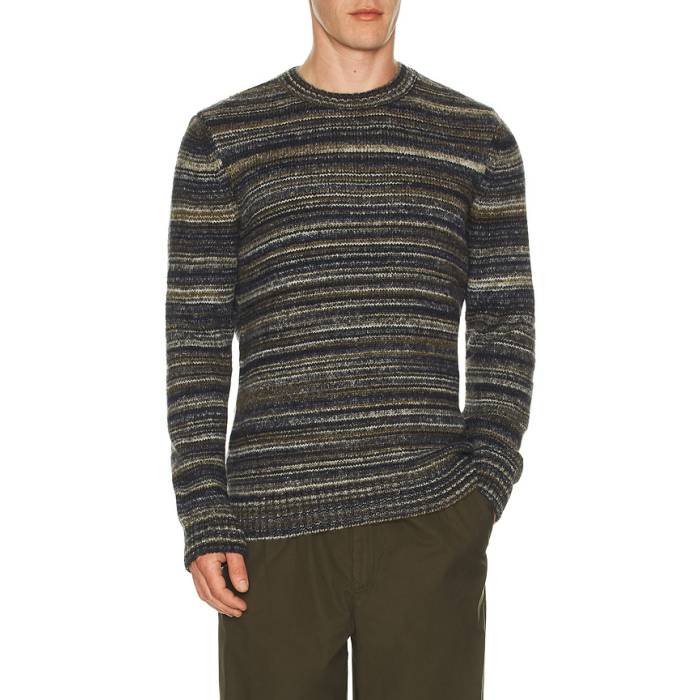 バブアー Barbour 【 Pateley Crew Neck Sweater Men Inky Marl 】 クルー トレーナー メンズ｜スニケス