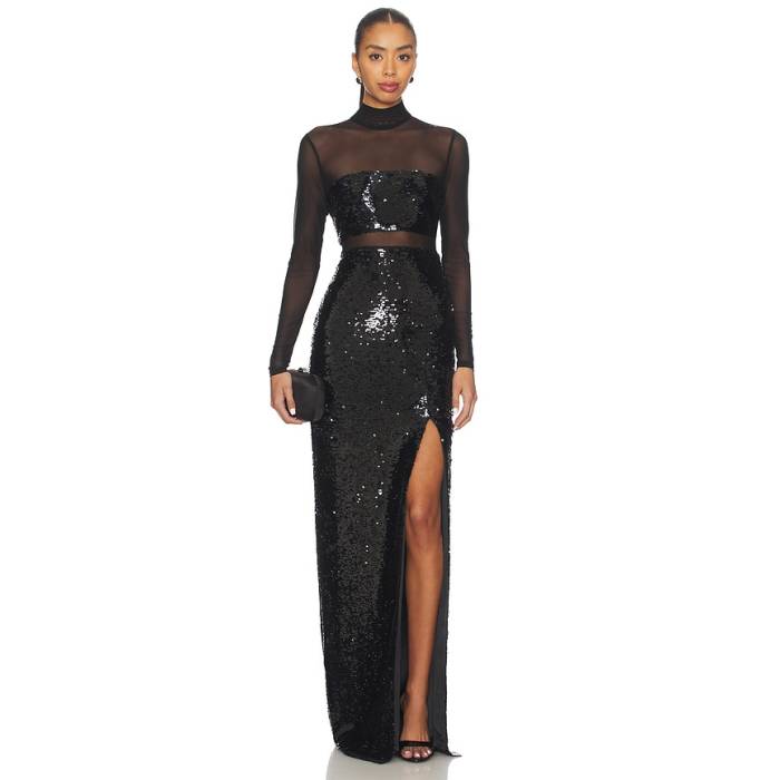 Likely 【 Sequin Andie Gown Women Black 】 レディース 黒いこと 黒いこと