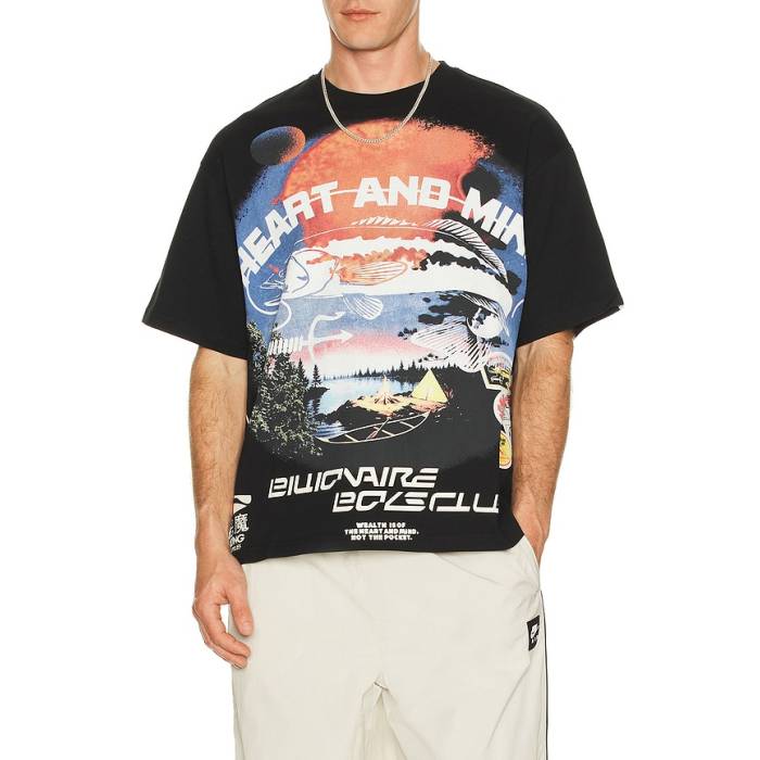ビリオネアボーイズクラブ Billionaire Boys Club 【 Hook Boxy Tee Men Black 】 プルオーバー メンズ 黒いこと 黒いこと