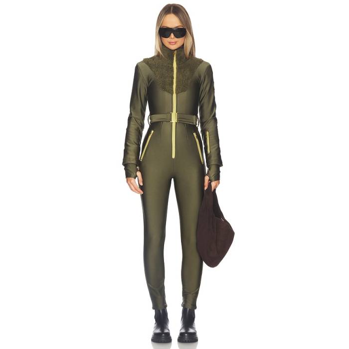 My Sunday Ski 【 Sherpa Ski Suit Women Khaki 】 スーツ レディース カーキ｜スニケス