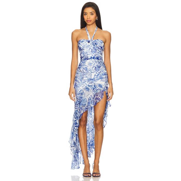 アマンダアプリチャード Amanda Uprichard 【 Marabou Dress Women Shell Print 】 お召しもの レディース shell 外殻